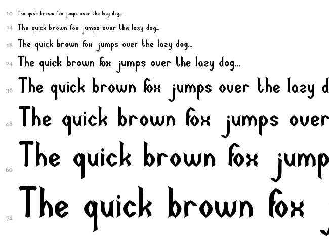 Dark Empire font waterfall